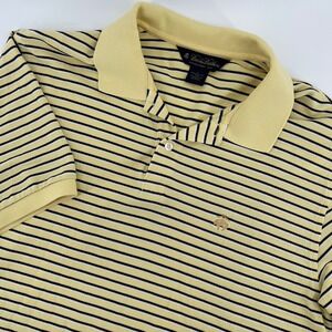 Brooks Brothers Polo Shirt Striped Performance Knit Golf Casual‎ Mens L